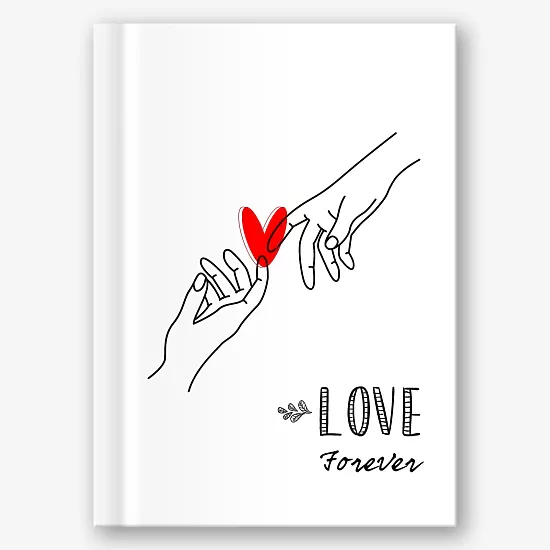 Photo book template for lovers