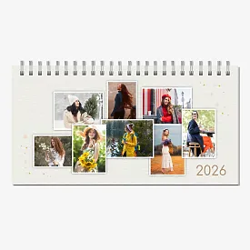 Szablon kalendarza ze zdjęciami osobistymi