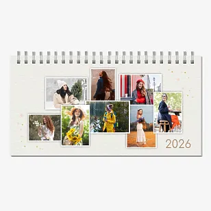 Szablon kalendarza ze zdjęciami osobistymi