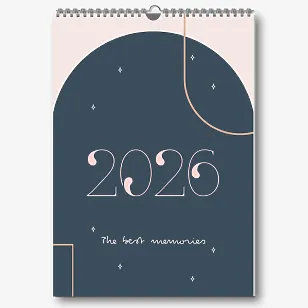 "Best Memories" Wall Calendar Template