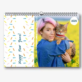 Happy New Year Calendar template