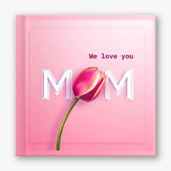Photo book template for your beloved mom