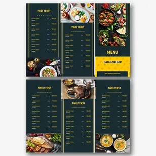 Szablon menu restauracji