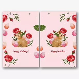 Paper bag template for Easter