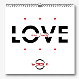 Our Family Calendar template