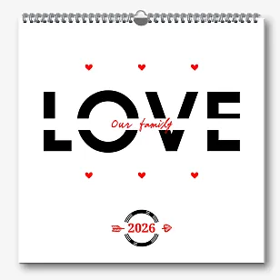 Our Family Calendar template