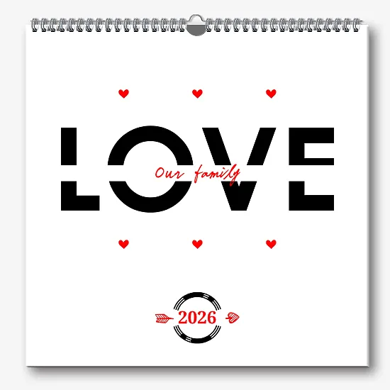 Our Family Calendar template