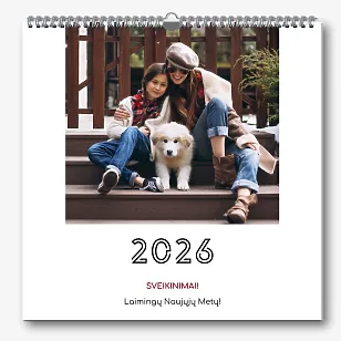 Mielas sieninis kalendorius šablonas