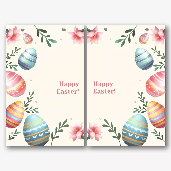Paper bag template for Easter