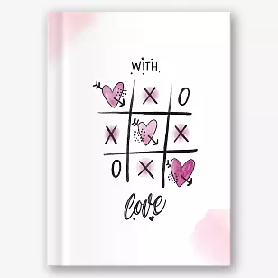 Photo book template for lovers