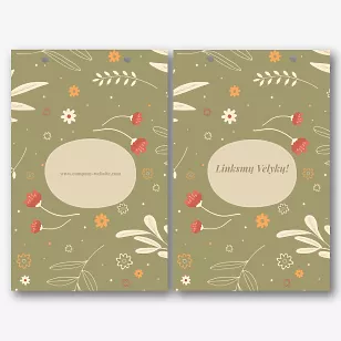 Šventinio popieriaus Paketo šablonas 