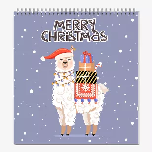 Szablon kalendarza z projektem świątecznym