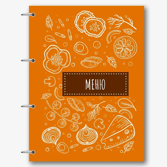 Шаблон основного меню для ресторана
