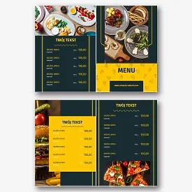 Szablon menu restauracji
