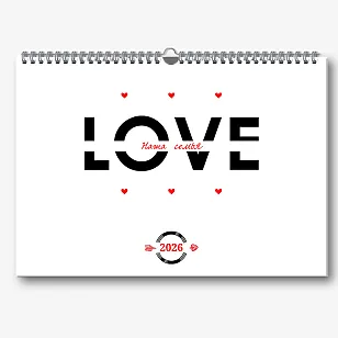 Шаблон календаря "Наша семья"