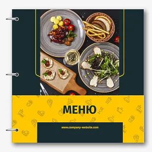 Шаблон ресторанного меню