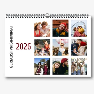 Kalendoriaus šablonas įsimylėjėliams