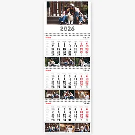 Szablon uroczego kalendarza ściennego