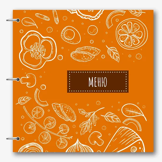 Шаблон основного меню для ресторана