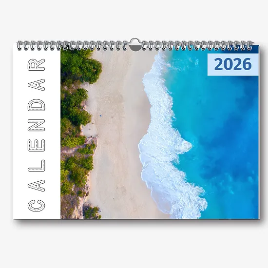 Шаблон календаря з фото подорожей