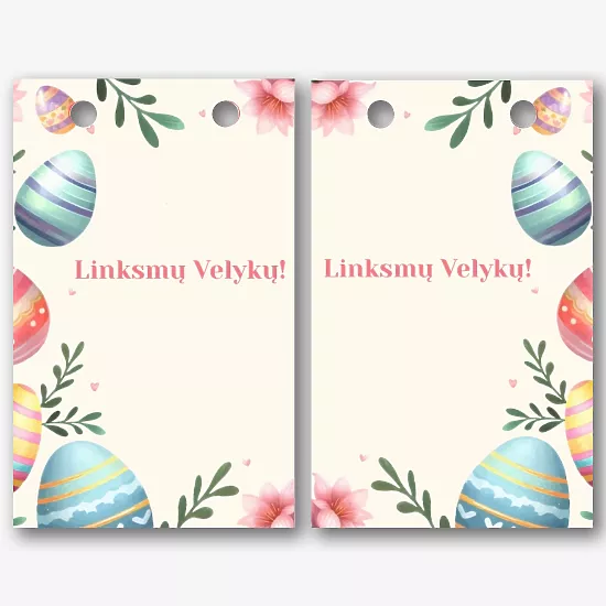 Velykų popierinio Paketo šablonas