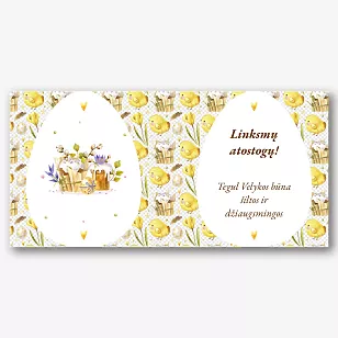 Velykų puodelio šablonas 