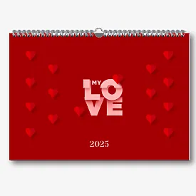 Calendar template for lovers