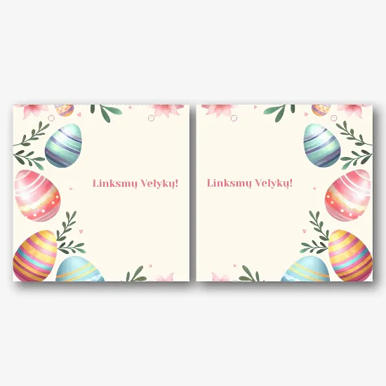 Velykų popierinio Paketo šablonas