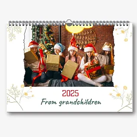 Calendar template from grandchildren