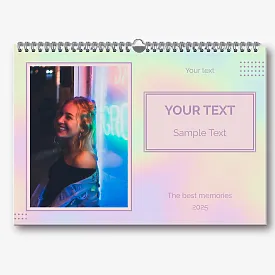 Girl's calendar template