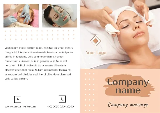Beauty salon booklet template
