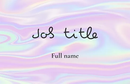 Beauty salon business card template