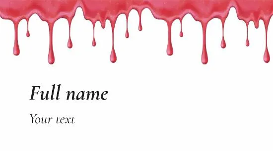 Confectionery business card template