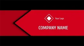 Abstract business card template with an arrow