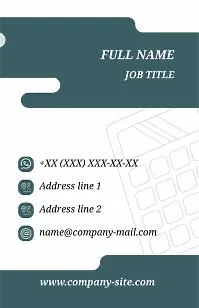 Economist's business card template