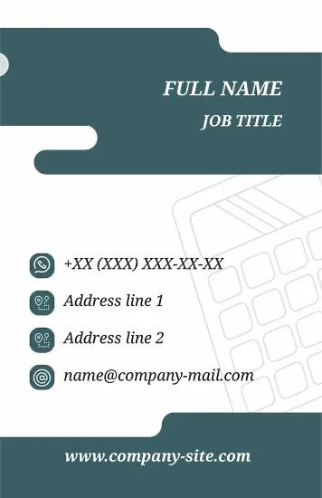 Economist's business card template