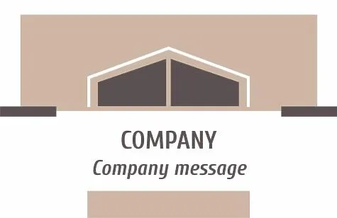 Universal strict business card template