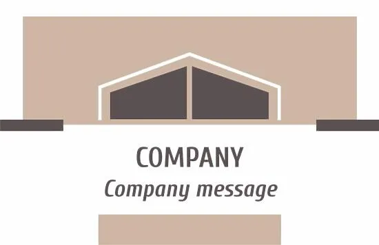 Universal strict business card template