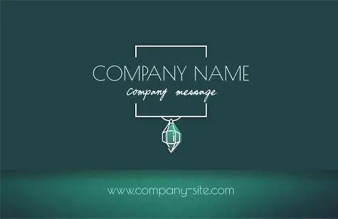 Jewelry store business card template 