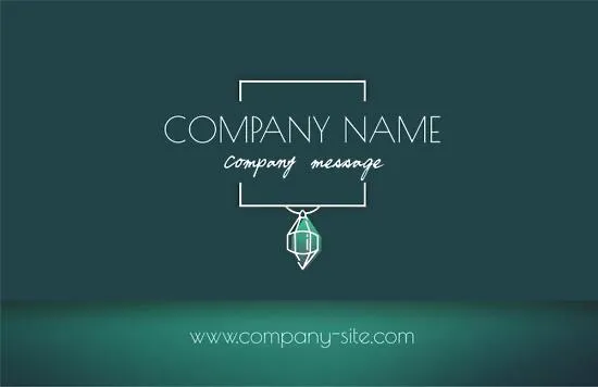 Jewelry store business card template 