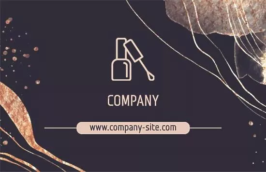 Manicure master's business card template