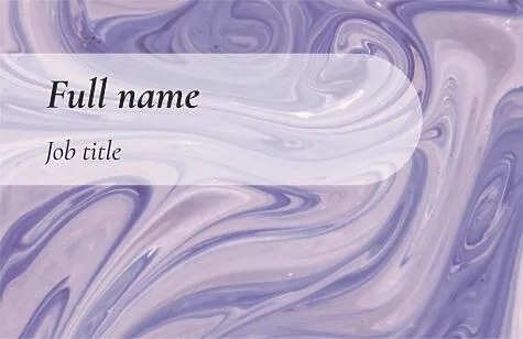 Abstract Euro business card template of a manicure master