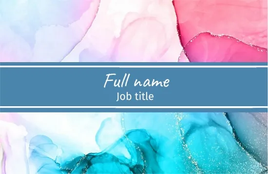Artist's business card template