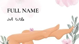 Sugaring salon business card template