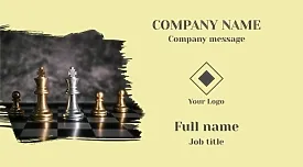 Chess player's business card template