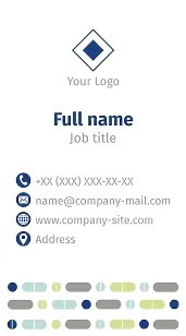 Pharmacist's business card template