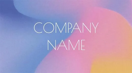 Abstract business card template with a colored background