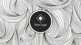 Stylist-hairdresser business card template