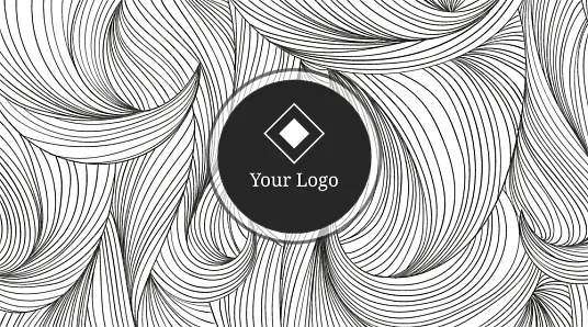 Stylist-hairdresser business card template