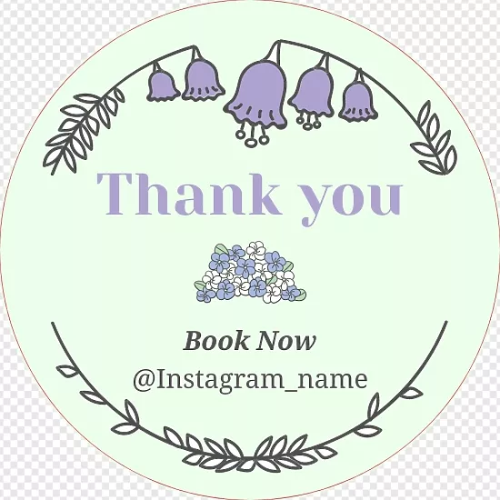Flower Shop Sticker Template